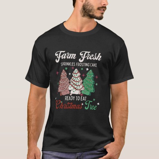 Boerderij - kerstboom - koekjes - Boerderij Xm T-shirt (Voorkant)