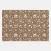 Boerderij: kerstboompapier, Truck Brown Kraft Pape Inpakpapier Vel (Voorkant)