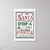 boerderij kerstdoek kunst rood groen canvas afdruk (Voorkant)