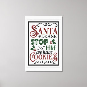  boerderij kerstdoek kunst rood groen canvas afdruk