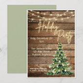 Boerderij Kerstfeest Uitnodiging (Voorkant / Achterkant)