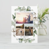 Boerderij Kerstgroen 3 Foto Kerstkaart (Staand voorkant)