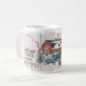 Boerderij kerstkoffie Mok (Voorkant links)