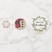 Boerderij Kerstmis, Burlap Sneeuwman, en Sneeuwvlo Confetti (Achterkanten)