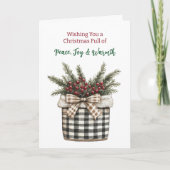 Boerderij Kerstmis | Kleurplaat binnenin Kaart (Voorkant)