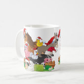 Boerderij Kerstmis Koffiemok (Voorkant links)