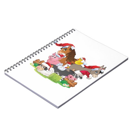 Boerderij Kerstmis Notitieboek (Linkerzijde)