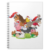Boerderij Kerstmis Notitieboek (Voorkant)
