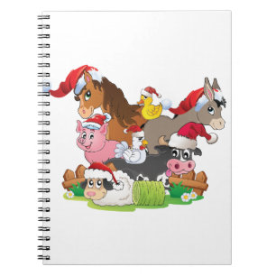 Boerderij Kerstmis Notitieboek