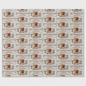  Boerderij Kerstvakantie Tekenpatroon Cadeaupapier (Vlak)