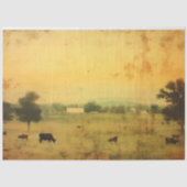 Boerderij Keuken Koe Decoupage Tissuepapier (Voorkant)