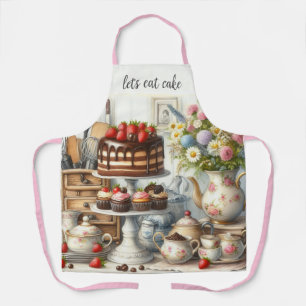 Boerderij Keuken met Cake All-Over Print Schort