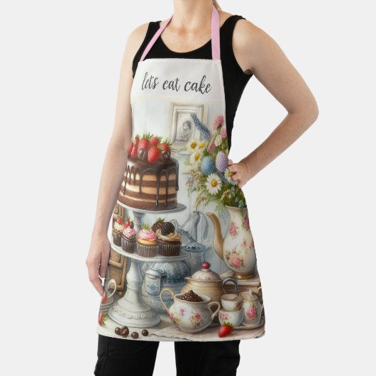 Boerderij Keuken met Cake All-Over Print Schort (Insitu)