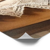 Boerderij Keuken met Hydrangea Bloemen Poster (Hoek)