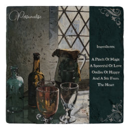  Boerderij Keuken Rustiek Groene Steen Trivet