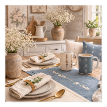 Boerderij Keuken Stilleven Bloemtafel