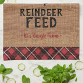 🦌 Boerderij keukenhanddoek voor rendieren (Gevouwen)