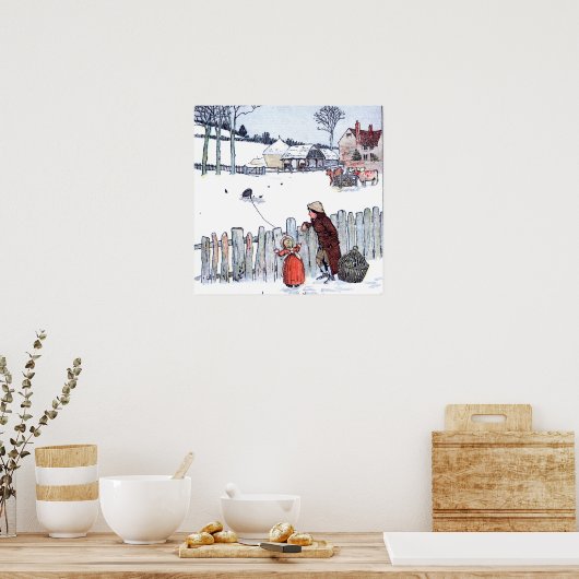  Boerderij Kinderen Poster (Keuken)