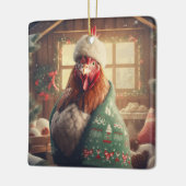 Boerderij Kip Dier, Kawaii Leuke Pet Lover Gift Keramisch Ornament (Links)