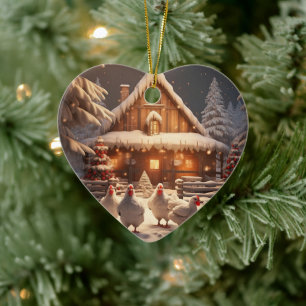 Boerderij Kip Dier, Kawaii Leuke Pet Lover Gift Keramisch Ornament