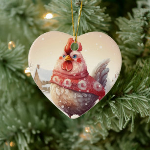 Boerderij Kip Dier, Kawaii Leuke Pet Lover Gift Keramisch Ornament