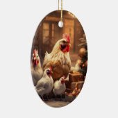 Boerderij Kip Dier, Kawaii Leuke Pet Lover Gift Keramisch Ornament (Rechts)