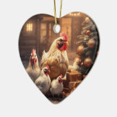 Boerderij Kip Dier, Kawaii Leuke Pet Lover Gift Keramisch Ornament (Links)