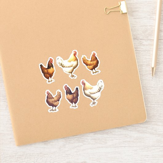 Boerderij Kip Hen Bird Journal Planner Sticker (Notitieboek)