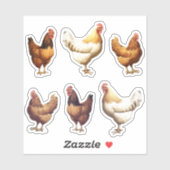 Boerderij Kip Hen Bird Journal Planner Sticker (Vel)