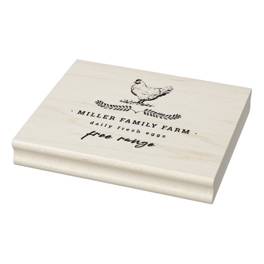  Boerderij Kip Illustratie Ei Karton Stempel (Stempel)