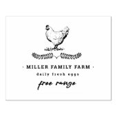  Boerderij Kip Illustratie Ei Karton Stempel (Afrduk)