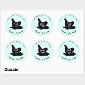 boerderij kip klassieke ronde stick sticker (Vel)