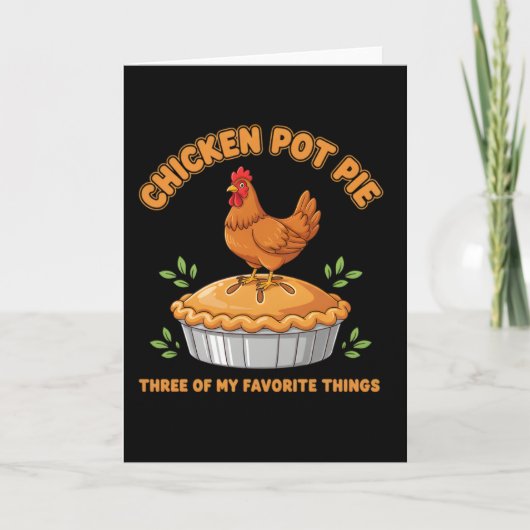 Boerderij Kip Liefhebber Kip Pot Pastei Humor Kaart (Voorkant)