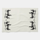 Boerderij-kip, monogramma, van het land theedoek (Horizontaal)