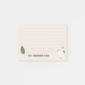 Boerderij - Kip, zon en blad Post-it® Notes (Voorkant)