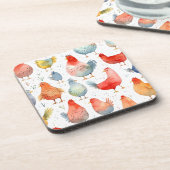 Boerderij Kippen Bier Onderzetter (Linkerzijde)