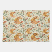 Boerderij Kippen Bloemen Theedoek (Horizontaal)