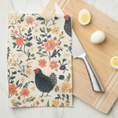 Boerderij kippen, kippen \ Flowers Cottage Theedoek (Quarter Fold)