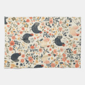 Boerderij kippen, kippen \ Flowers Cottage Theedoek (Horizontaal)