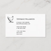 Boerderij kippen|Landbouwers Markt kippen Eieren Visitekaartje (Achterkant)