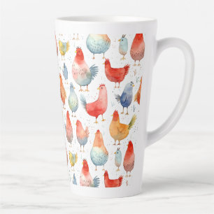 Boerderij Kippen Latte Mok