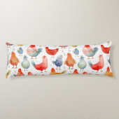 Boerderij Kippen Lichaamskussen (Achterkant)