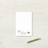 Boerderij Kippen | Monogram Briefpapier Post-it® Notes (Op bureau)