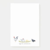 Boerderij Kippen | Monogram Briefpapier Post-it® Notes (Voorkant)