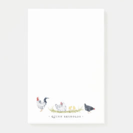 Boerderij Kippen | Monogram Briefpapier Post-it® Notes