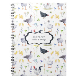 Boerderij Kippen | Monogram Notitieboek