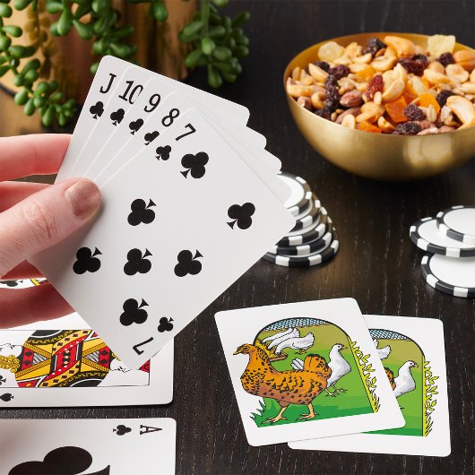 Boerderij Kippen Pokerkaarten