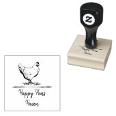 Boerderij kippen rubberstempel (Gestempeld)
