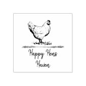 Boerderij kippen rubberstempel (Afrduk)