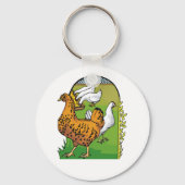 Boerderij Kippen Sleutelhanger (Voorkant)